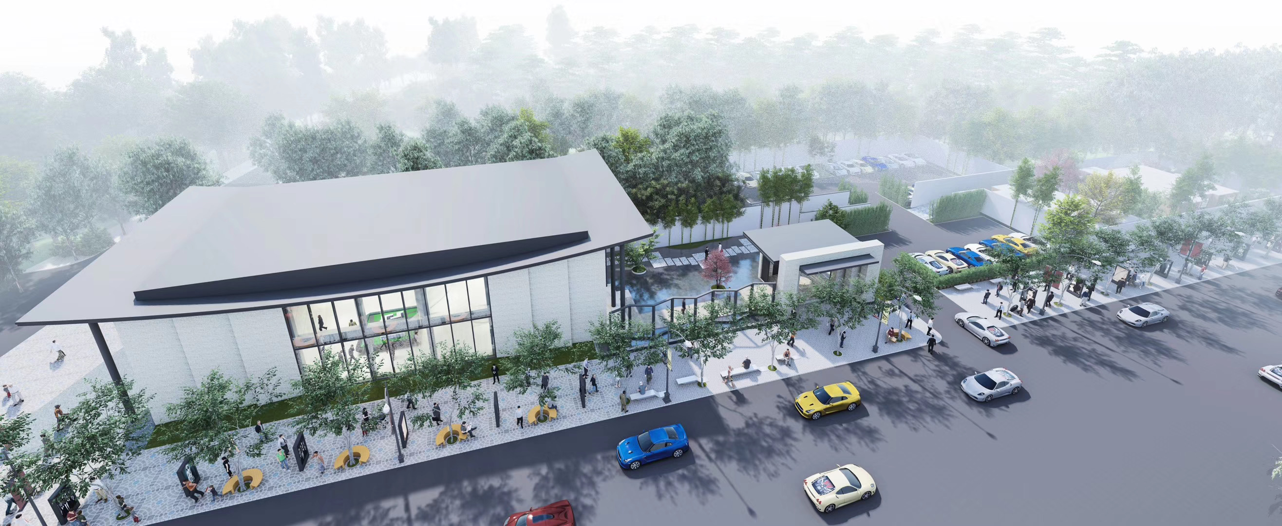 设计案例_益阳步步高售楼部