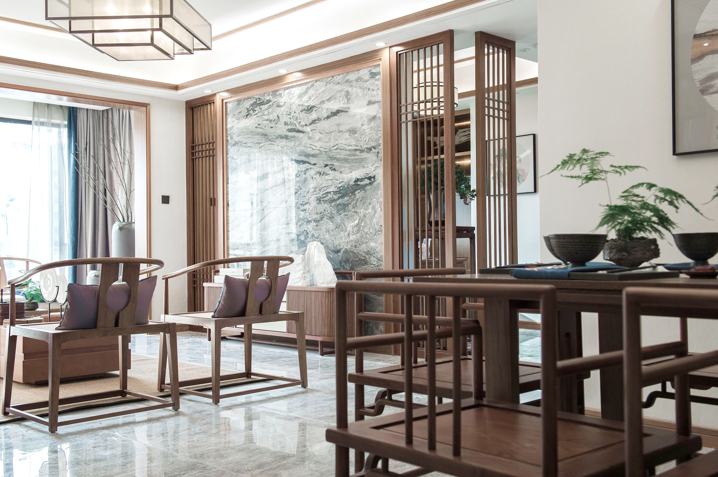 设计案例_浏阳兴旺国宾府新中式样板间