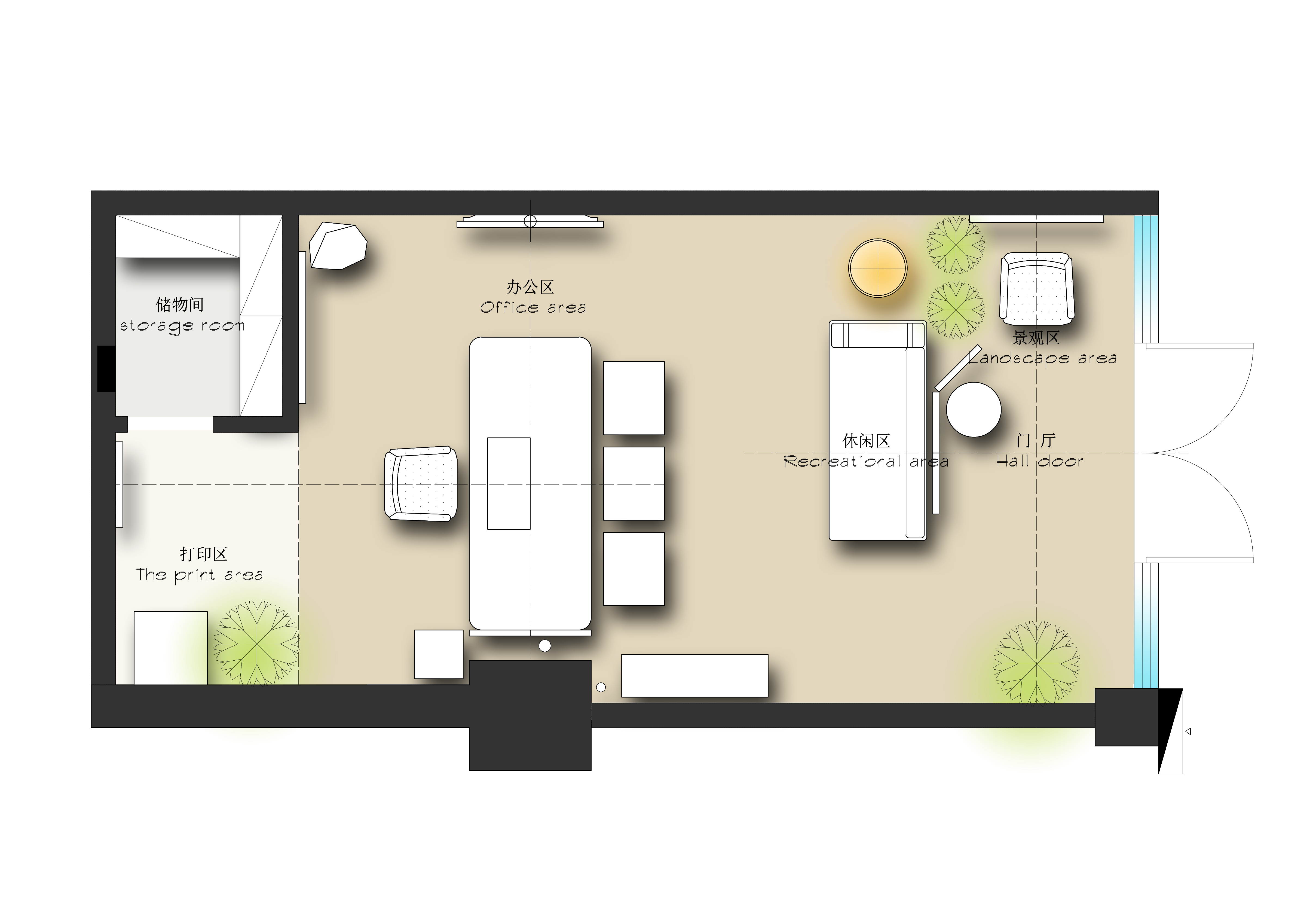 设计案例_光影斑駁，風影婆娑，洗滌心靈的塵埃-過白美學空間