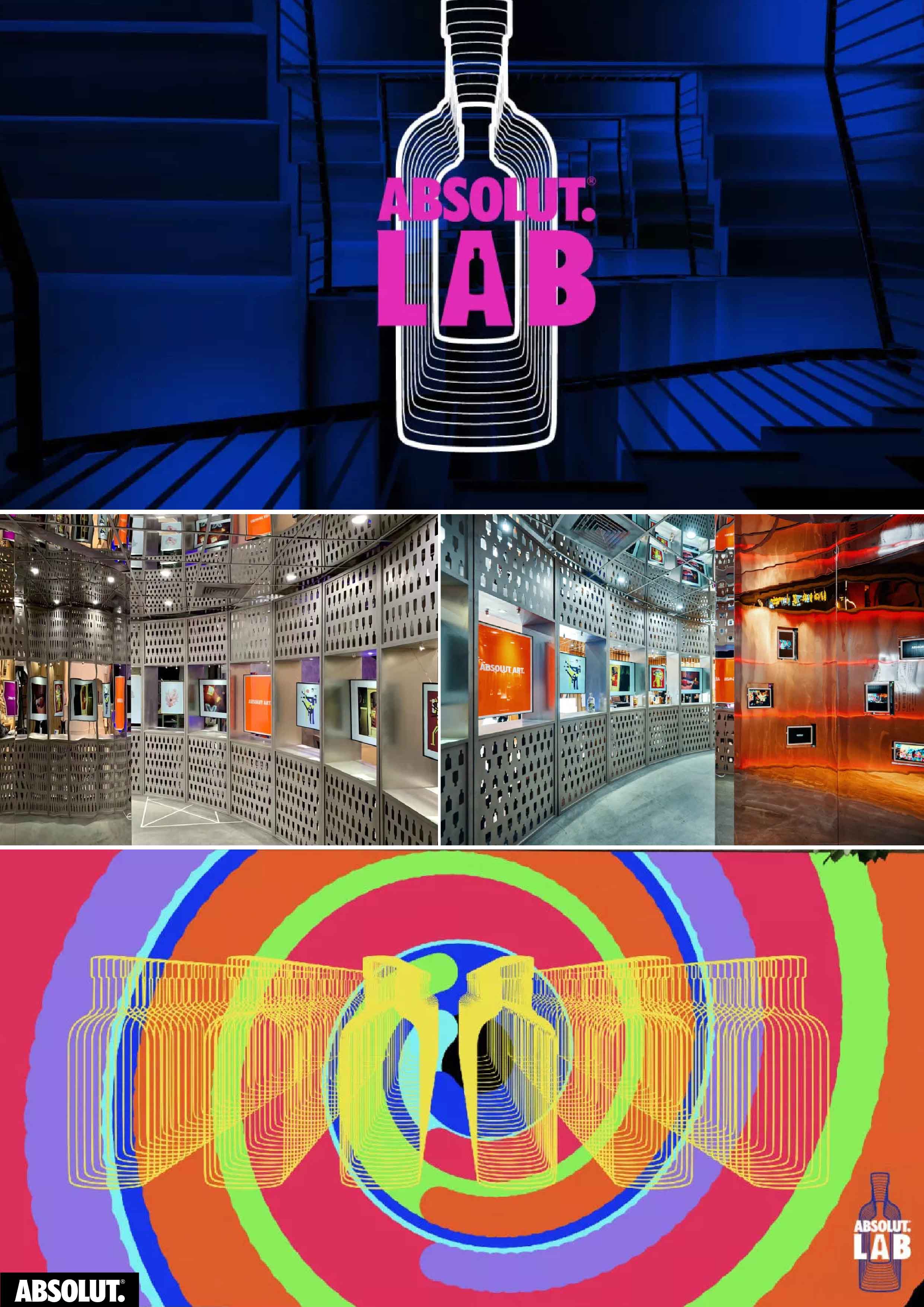 设计案例_ABSOLUT LAB品牌形象及快闪店设计等