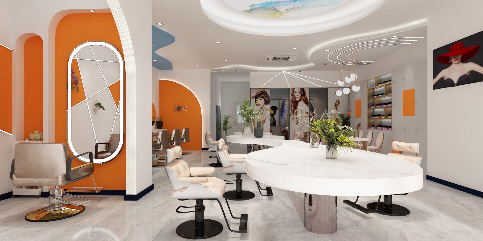 设计案例_美发店设计