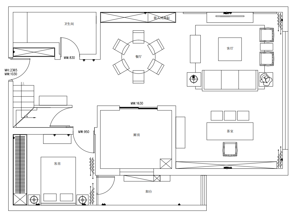 设计案例_俊发-逸天峰精装私宅